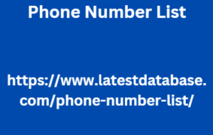 Phone Number List