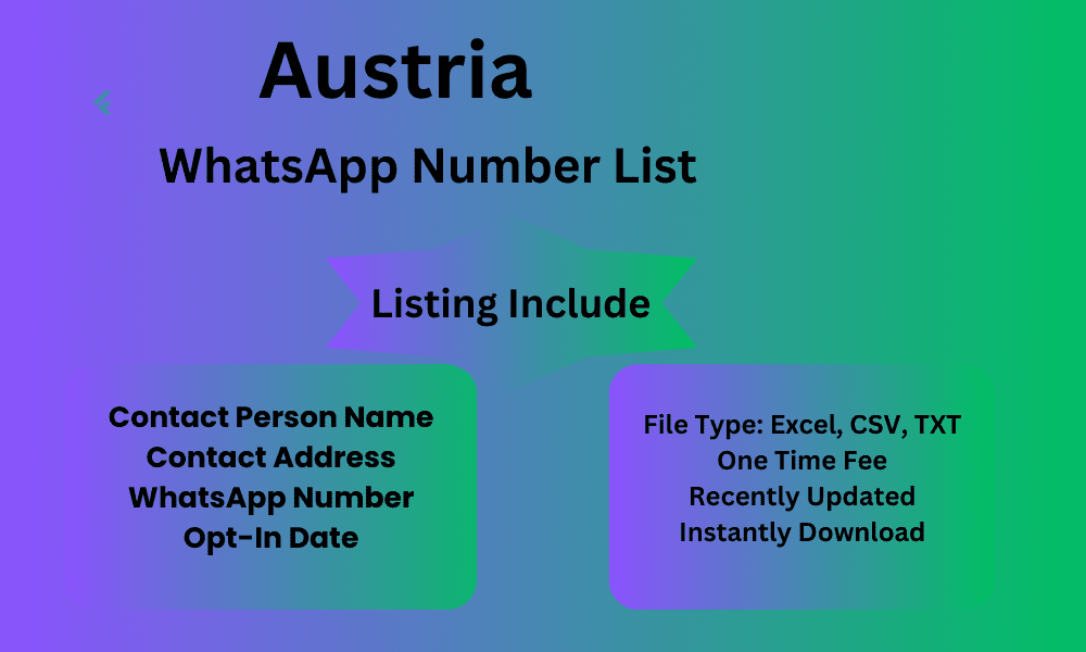 Austria whatsapp number list