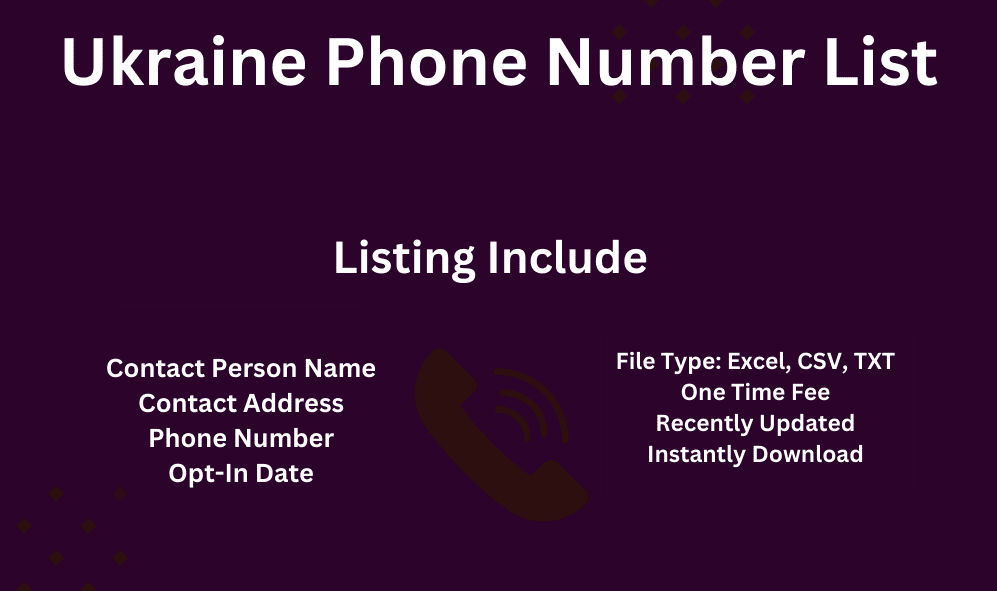 Ukraine phone number list