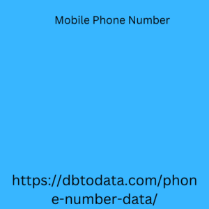 Mobile Phone Number

