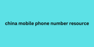 china mobile phone number resource