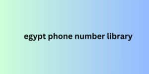 egypt phone number library